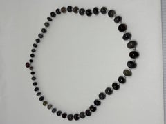 Multi Grey Sapphire Cts 517 Crystal Beaded Necklace