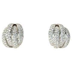 Vintage Multi Hoop Diamond Earrings