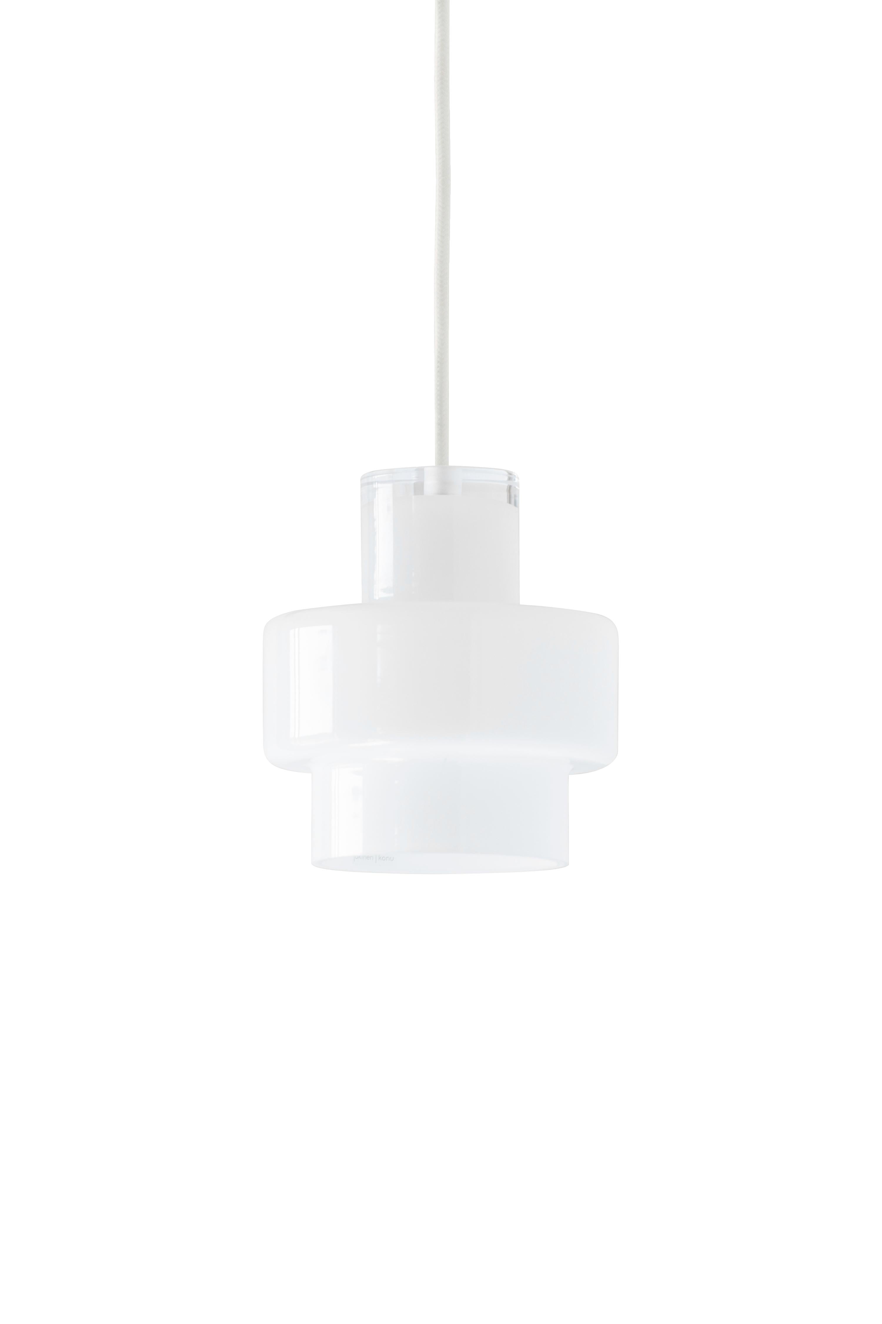 'Multi L' Glass Pendant in White by Jokinen and Konu for Innolux For Sale 4