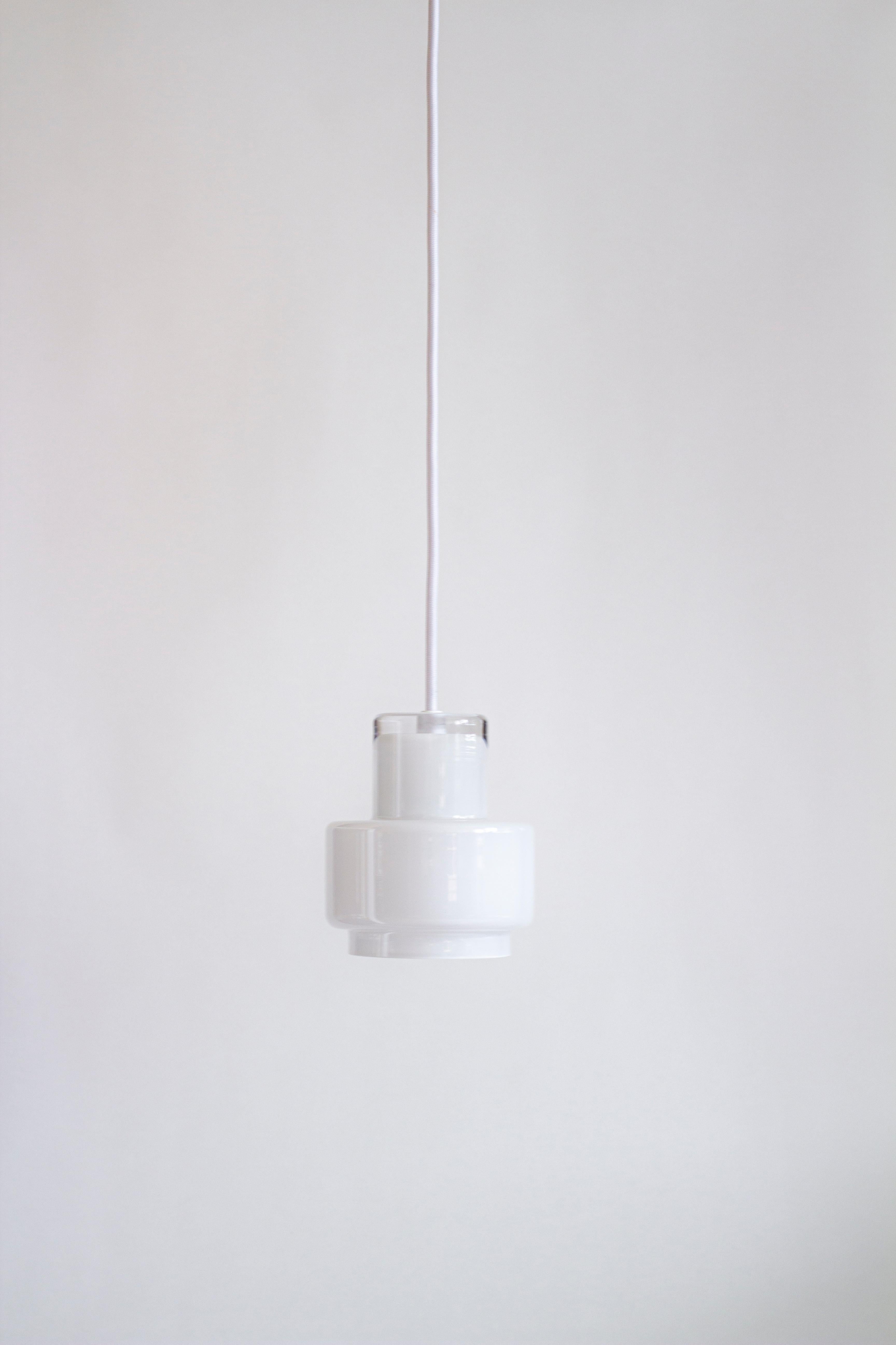 'Multi L' Glass Pendant in White by Jokinen and Konu for Innolux For Sale 10