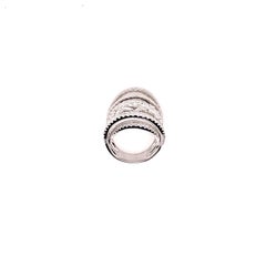 Multi-Layer Diamond Cigar Band Cocktail Ring