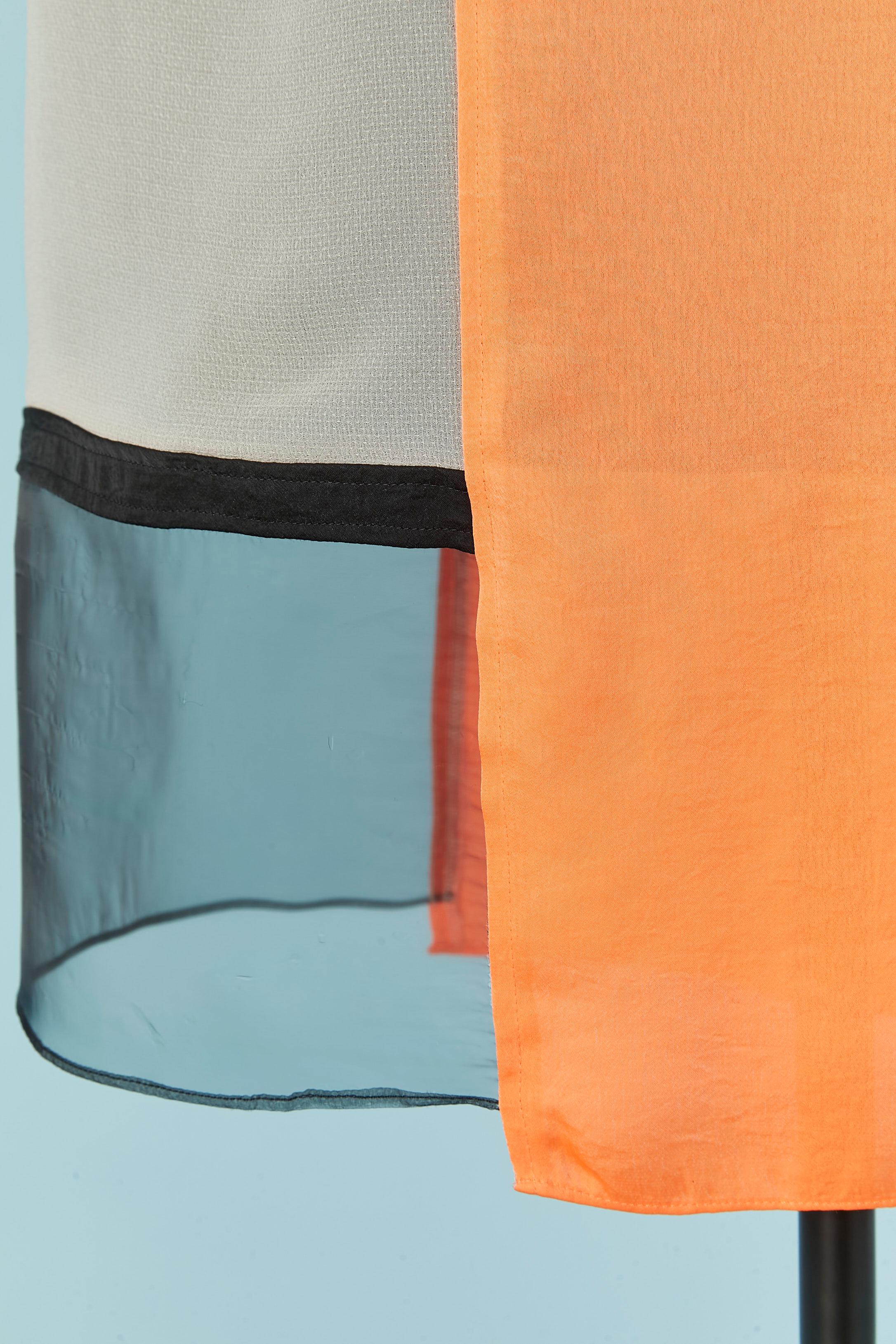 Robe multicolore sans manches HELMUT LANG Excellent état - En vente à Saint-Ouen-Sur-Seine, FR