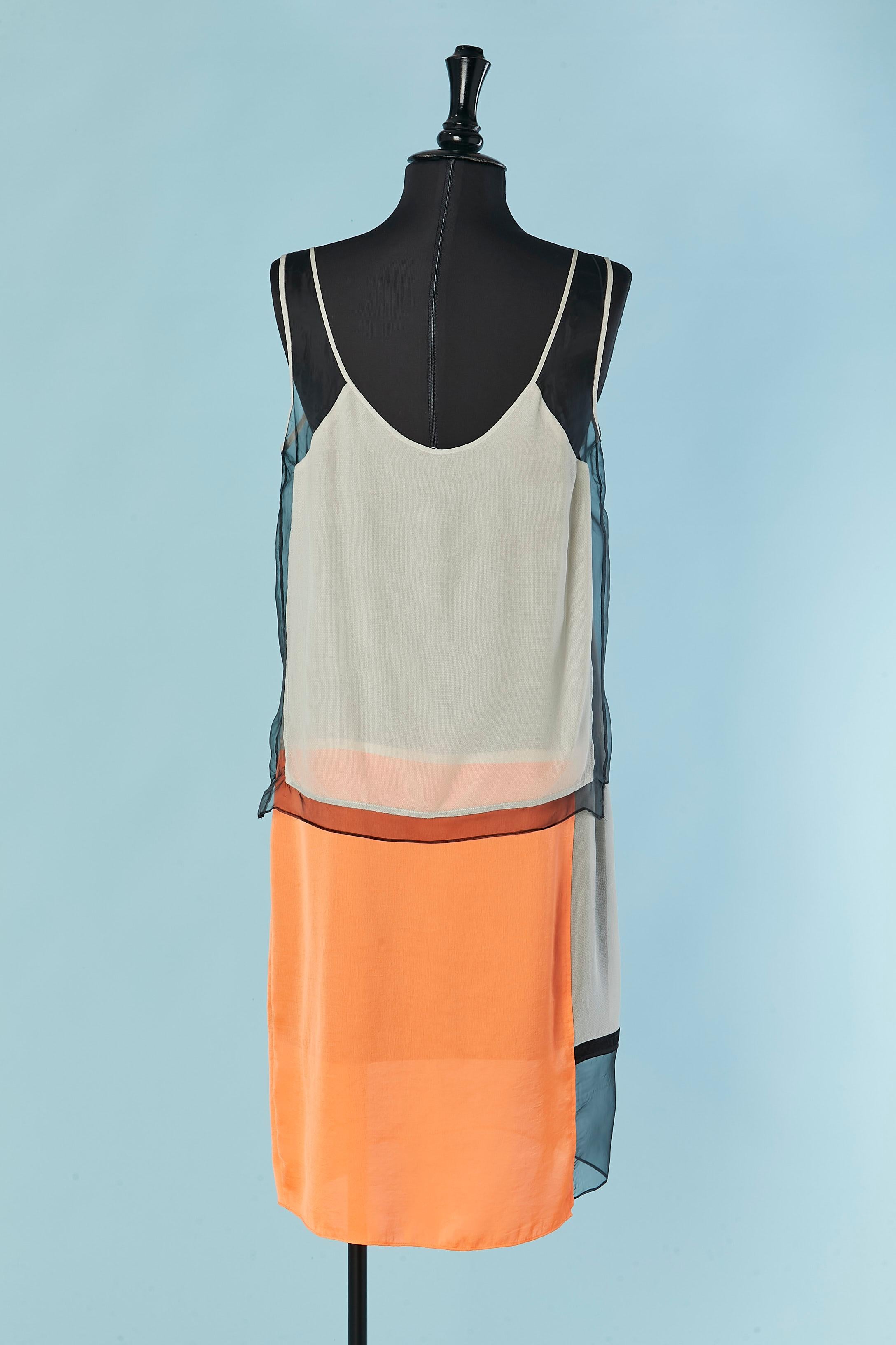 Robe multicolore sans manches HELMUT LANG en vente 1