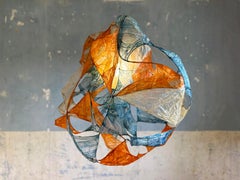 Lampe à suspension Multi Léa en bio-matériau avec des teintures naturelles par Thibault Philip