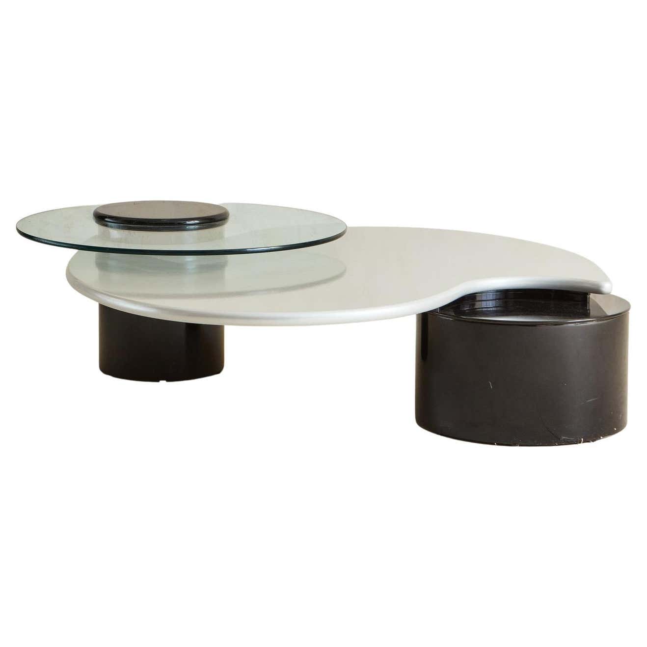 Multi Level Post Modern Coffee Table by Roger Rougier, 1980s For Sale ...