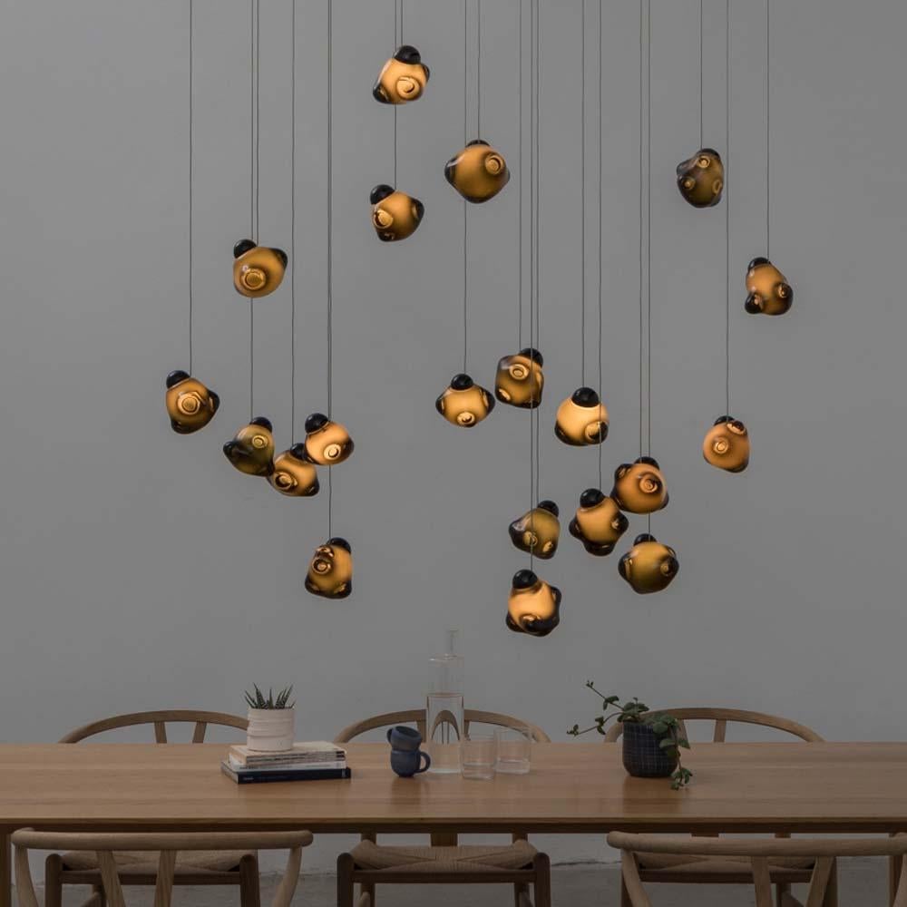 Contemporary Multi-Light Suspension 57 Serie 7 Pendant Fixture For Sale