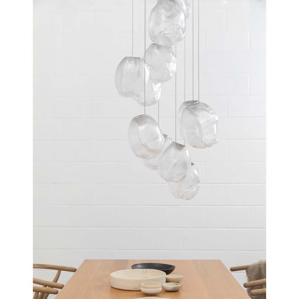 Multi-light suspension 73v Serie 11 light fixture For Sale 2
