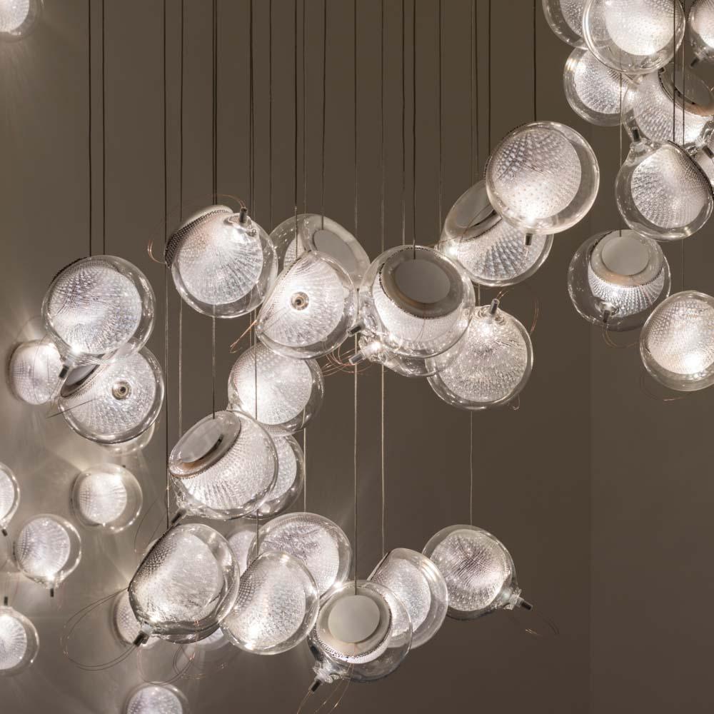 Multi-Light Suspension 76 - 7 Pendant Fixture In New Condition For Sale In PARIS, FR