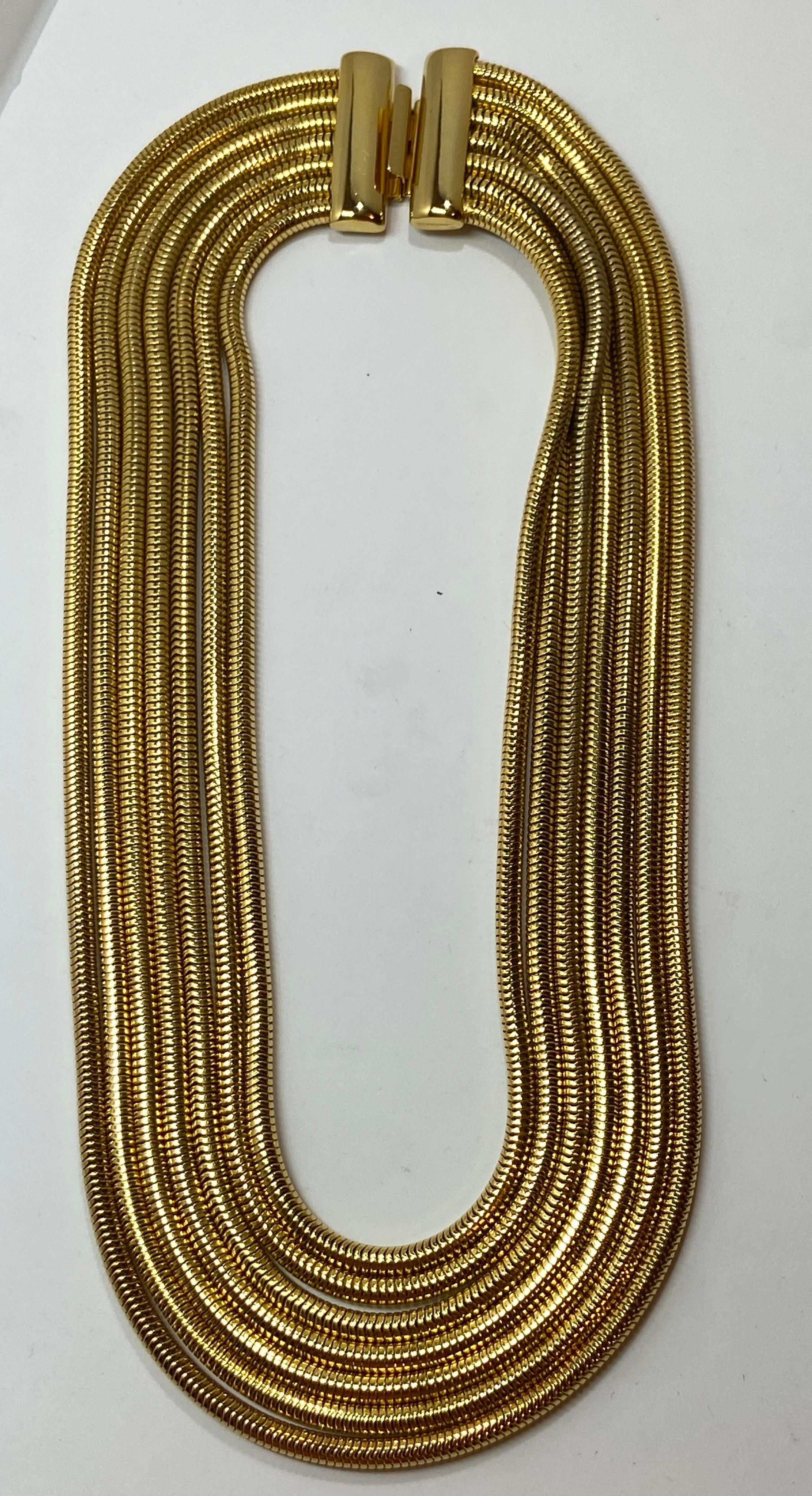 hardware necklace gold