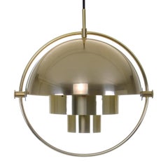 Multi-Lite Extremely Attractive Pendant Lighting by Louis Weisdorf Lyfa in 1974