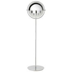Mehrflammige Stehlampe, Chrom