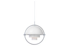 Multi-Lite Pendant, Chrome, White