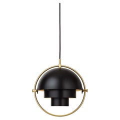 Multi-Lite Pendant Lamp, Small, Brass, Black