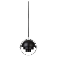 Multi-Lite Pendant Lamp, Small, Chrome, Black