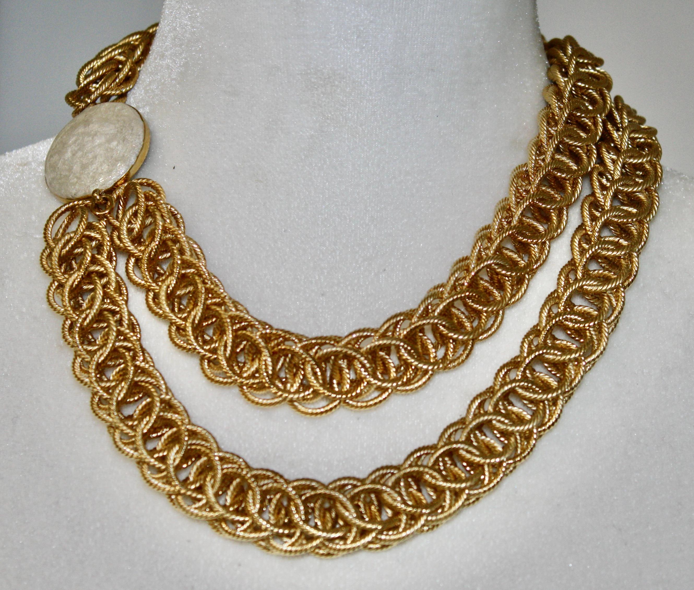 Multi Loop Weave Braided Bronze Clip 4