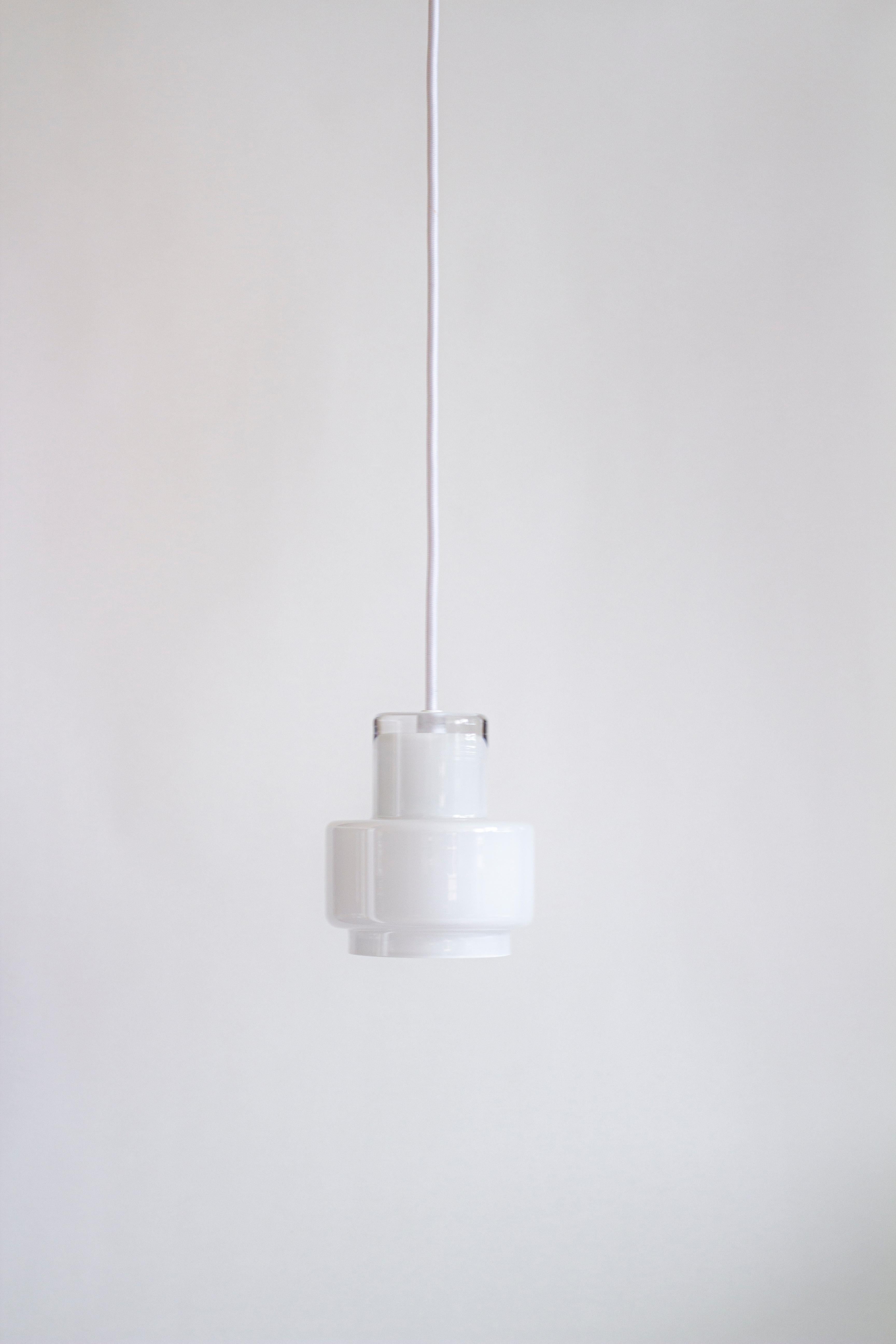 'Multi M' Glass Pendant in White by Jokinen and Konu for Innolux For Sale 5