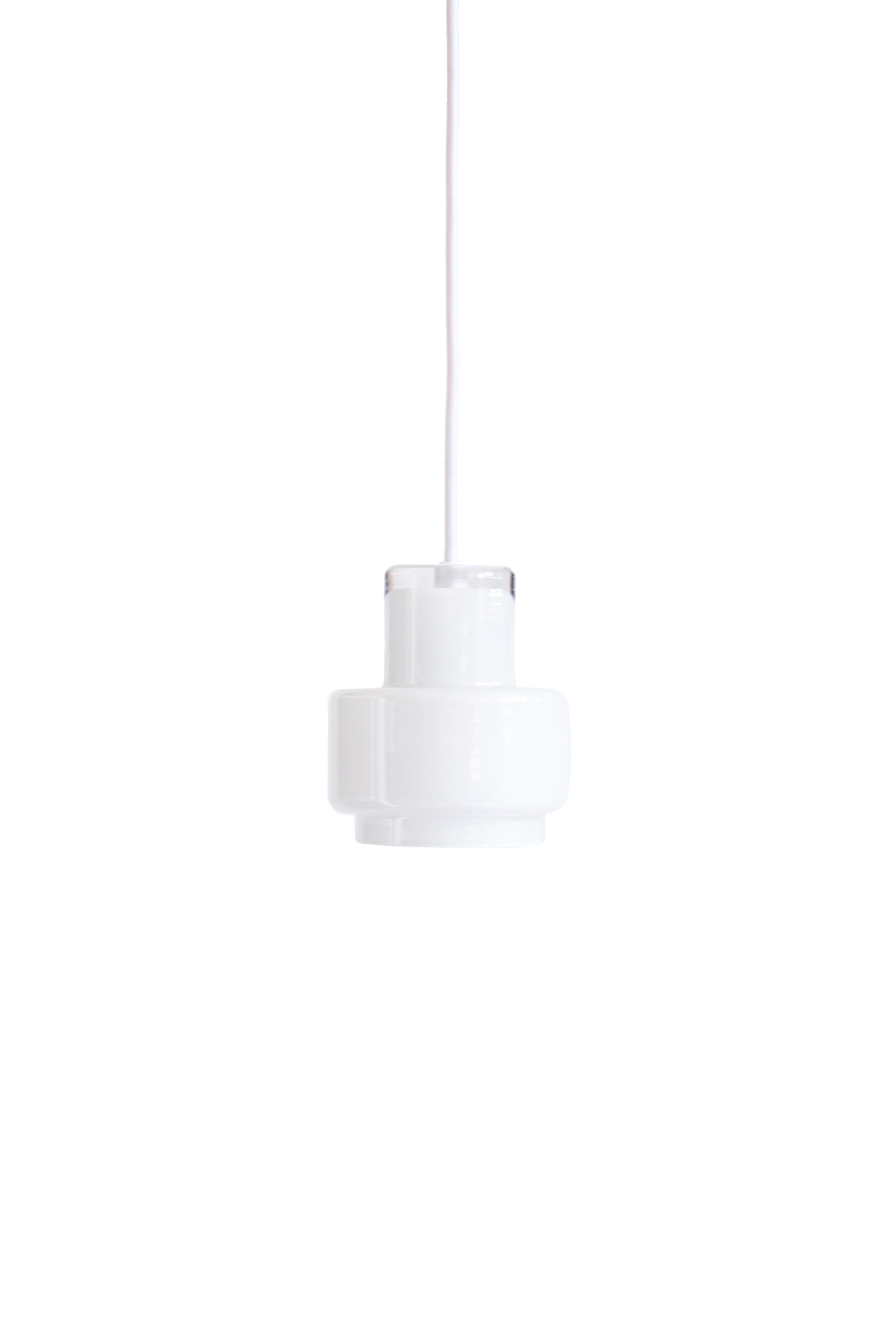 'Multi M' Glass Pendant in White by Jokinen and Konu for Innolux For Sale 6