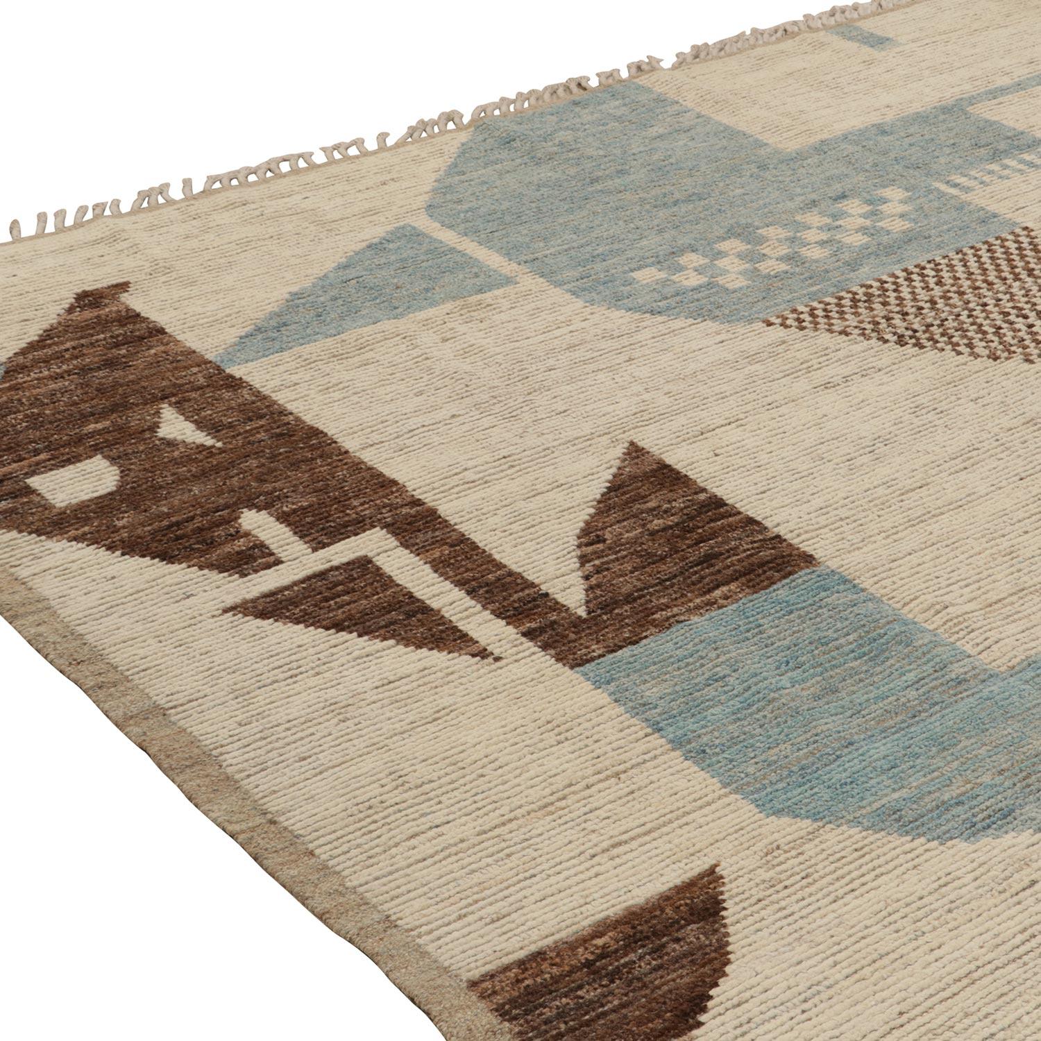 Mid-Century Modern abc carpet Multi Moroccan Wool Rug - 8'1