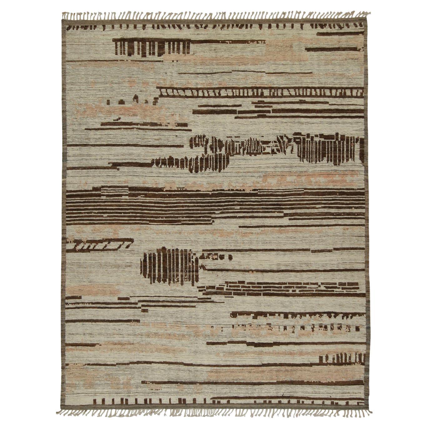 Mehrfarbiger marokkanischer abc-Teppich aus Wolle - 8'2" x 10'4"