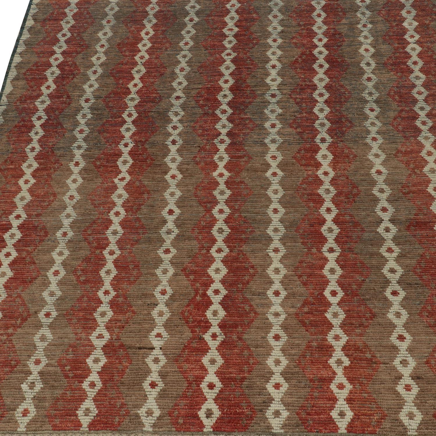 Hand-Knotted abc carpet Multi Moroccan Wool Rug - 8'3