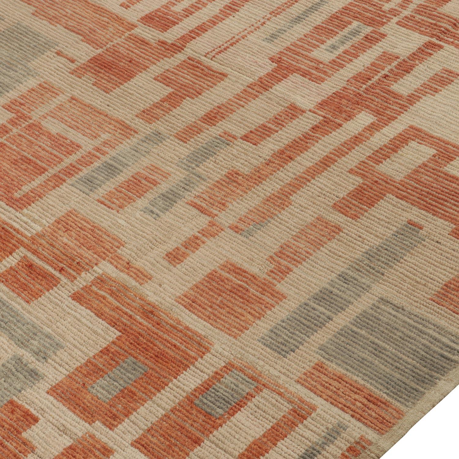 Mehrfarbiger marokkanischer abc-Teppich aus Wolle - 8'3