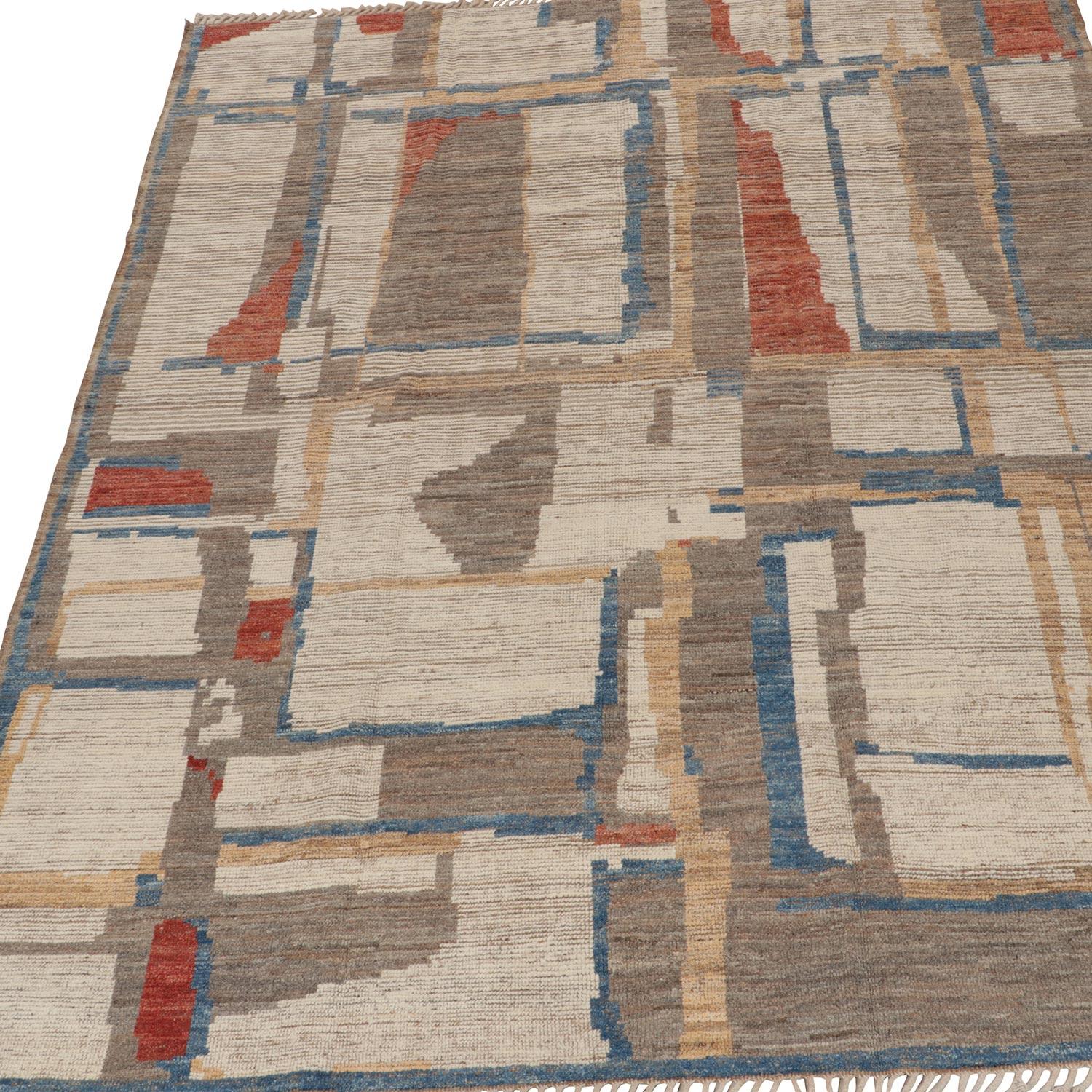 Mid-Century Modern abc carpet Multi Moroccan Wool Rug - 8'5