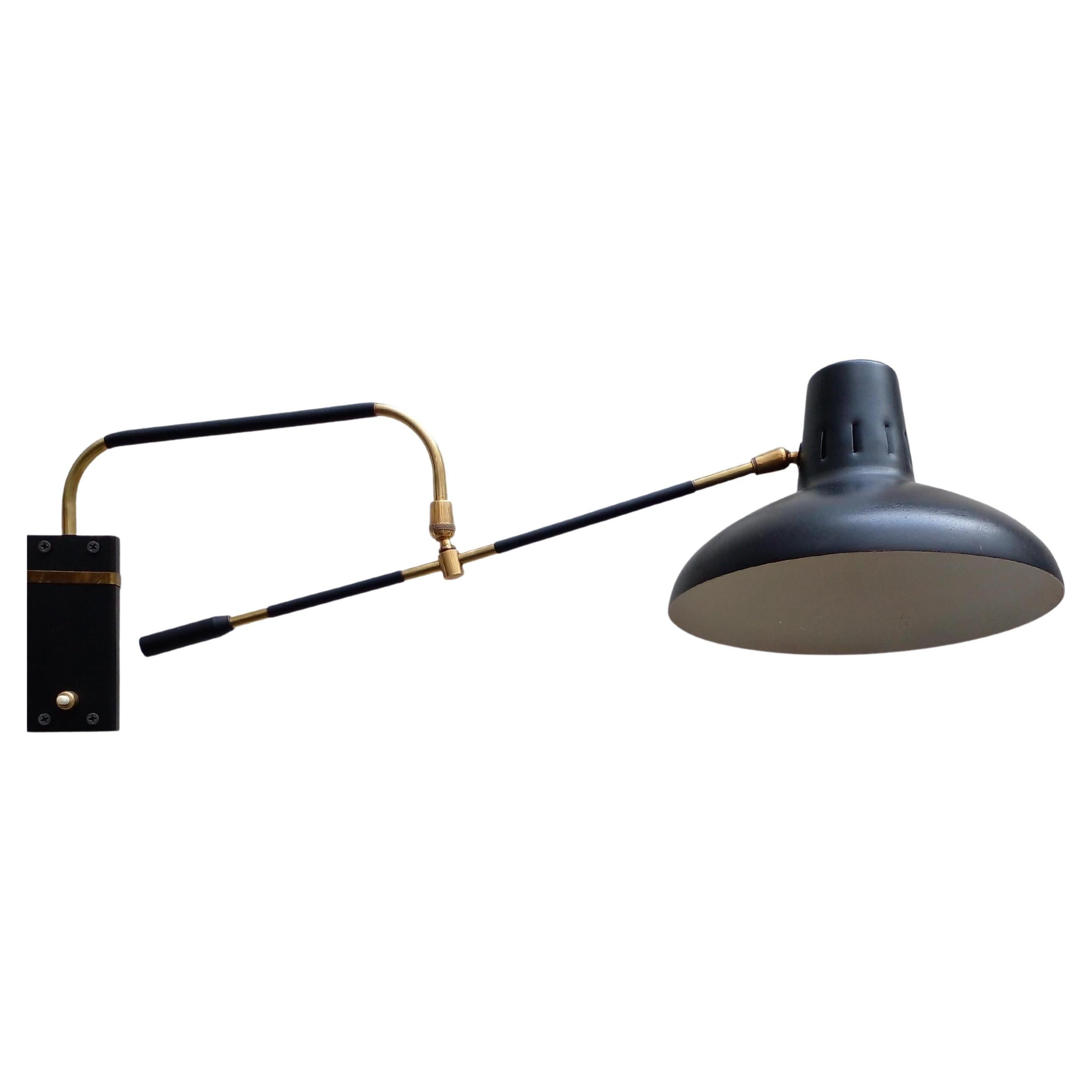 Multi-Orientable Wall Light, Italy, circa 1950 For Sale