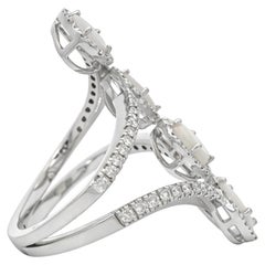 Multi-Oval Opal Diamond Ring