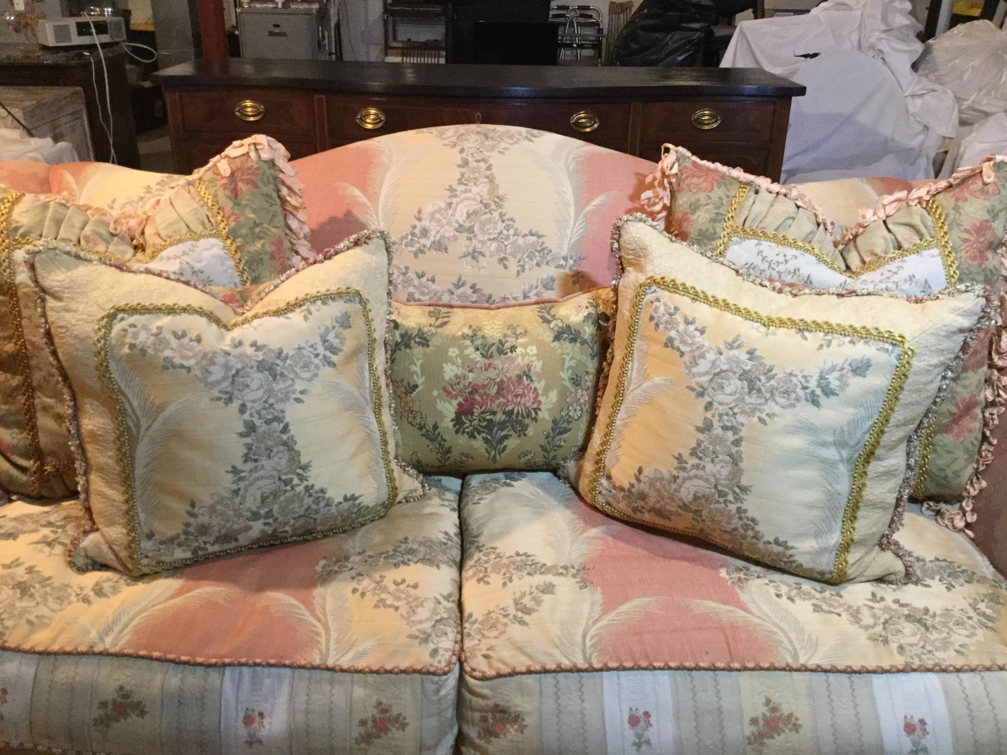 North American Multi-Pattern Comfy Down Sofa For Sale