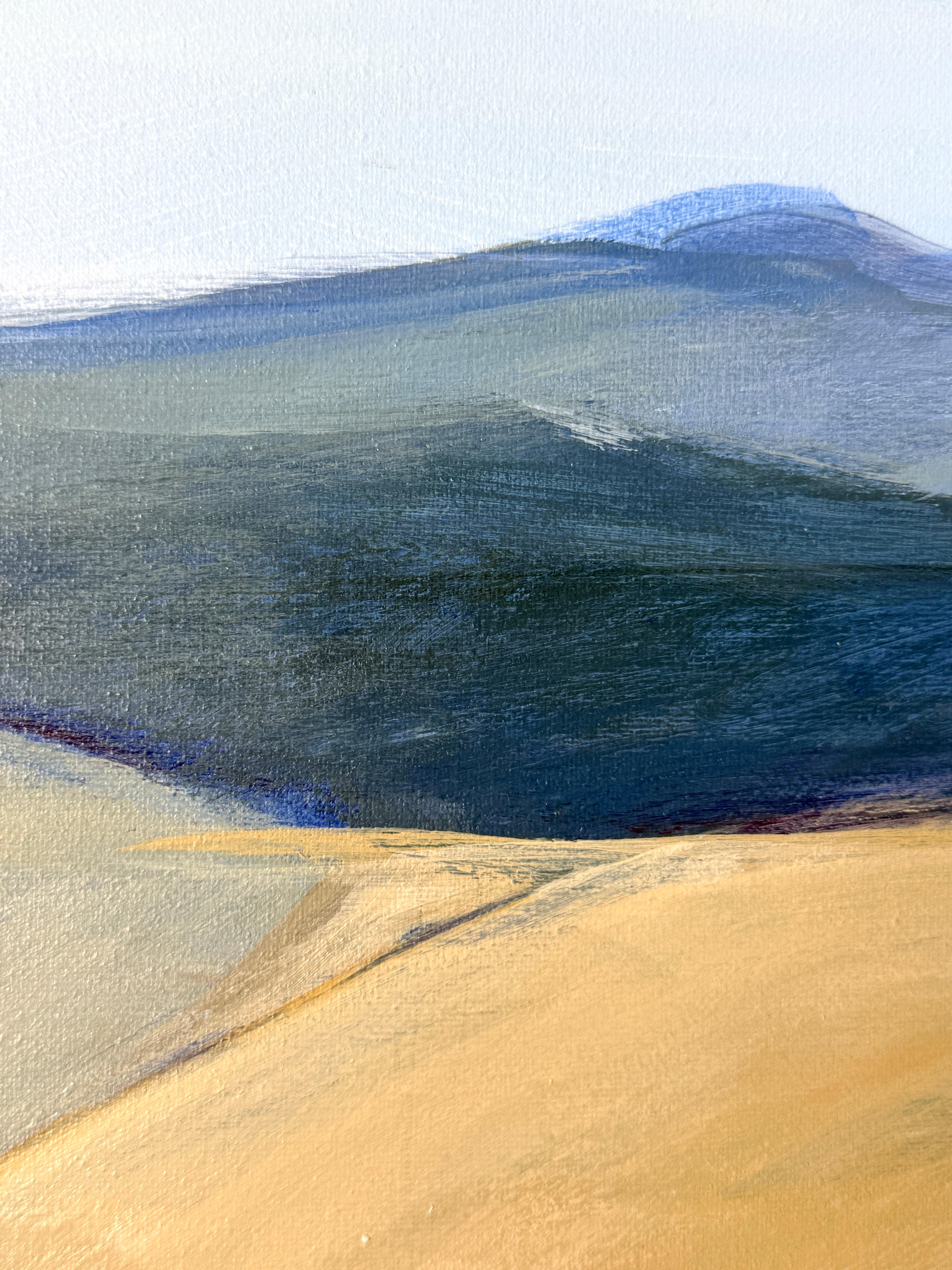 Multi Plane Abstract Modern Landscape Painting in Acrylic by Joyce T Macrorie For Sale 5