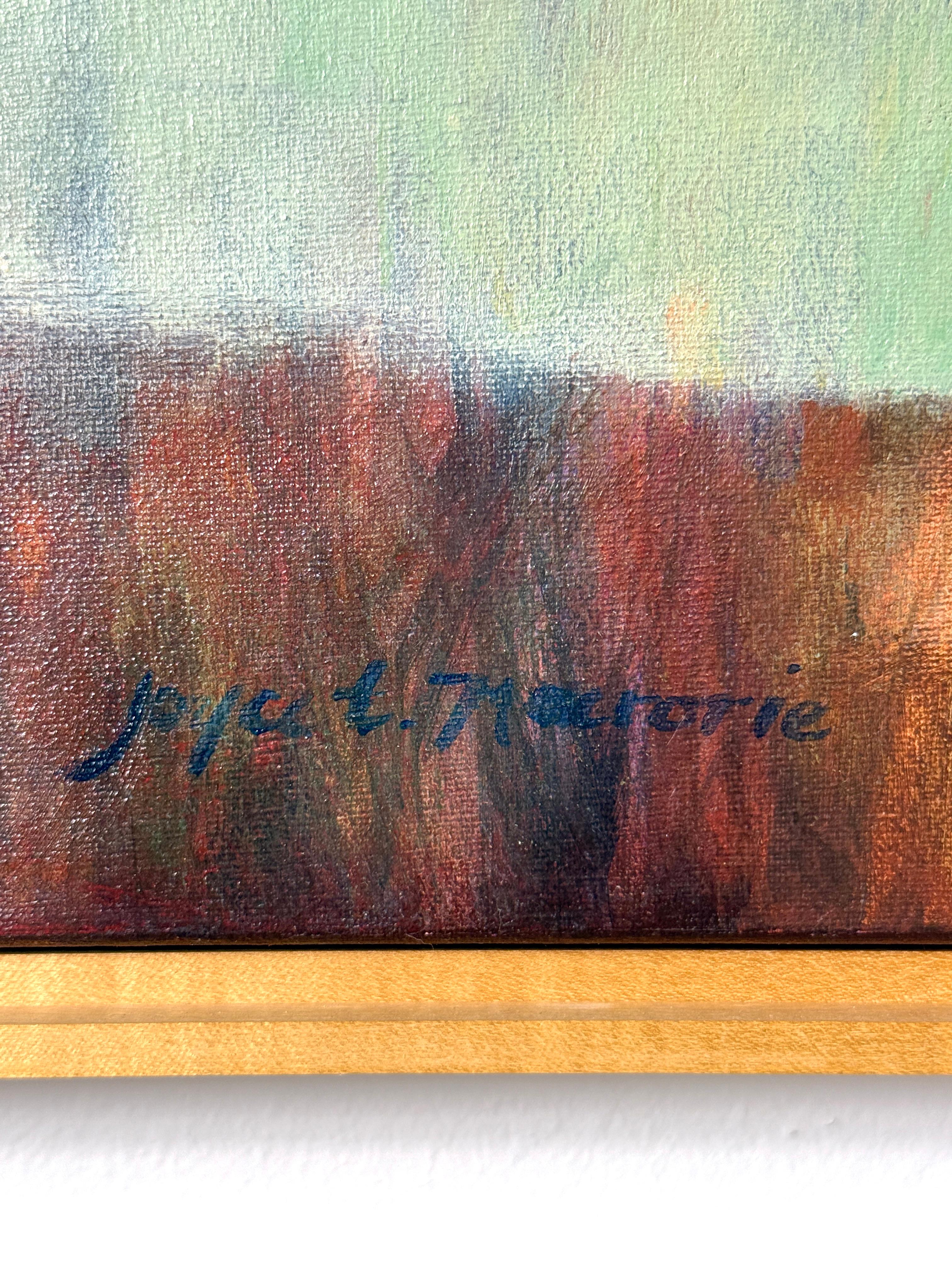 Multi Plane Abstract Modern Landscape Painting in Acrylic by Joyce T Macrorie For Sale 6