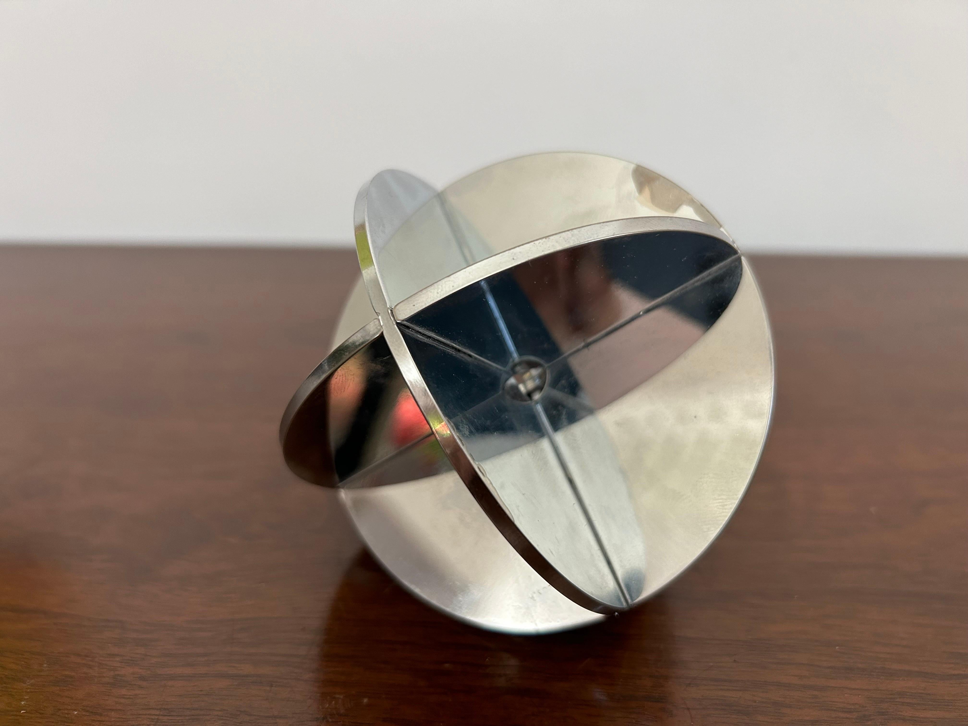Metal Multi Plane Sphere Objet d’Art  For Sale