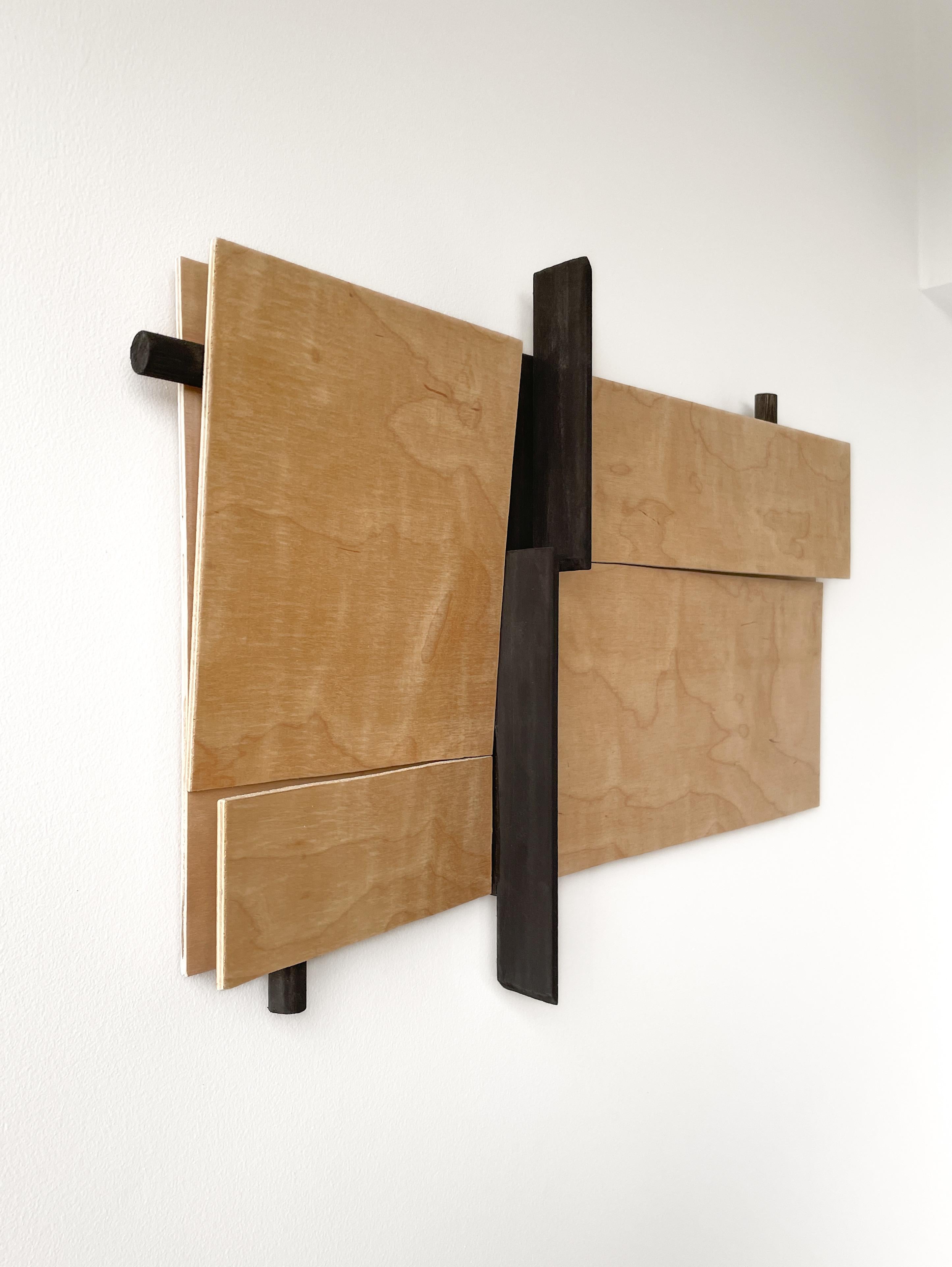 Mid-Century Modern Multi-Plane Structurist Wall Relief by Roan Barrion For Sale