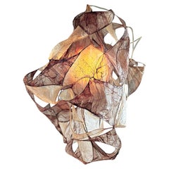 Multi Purple Pendant Lamp in Bio Material with Natural Dyes by Thibault Philip