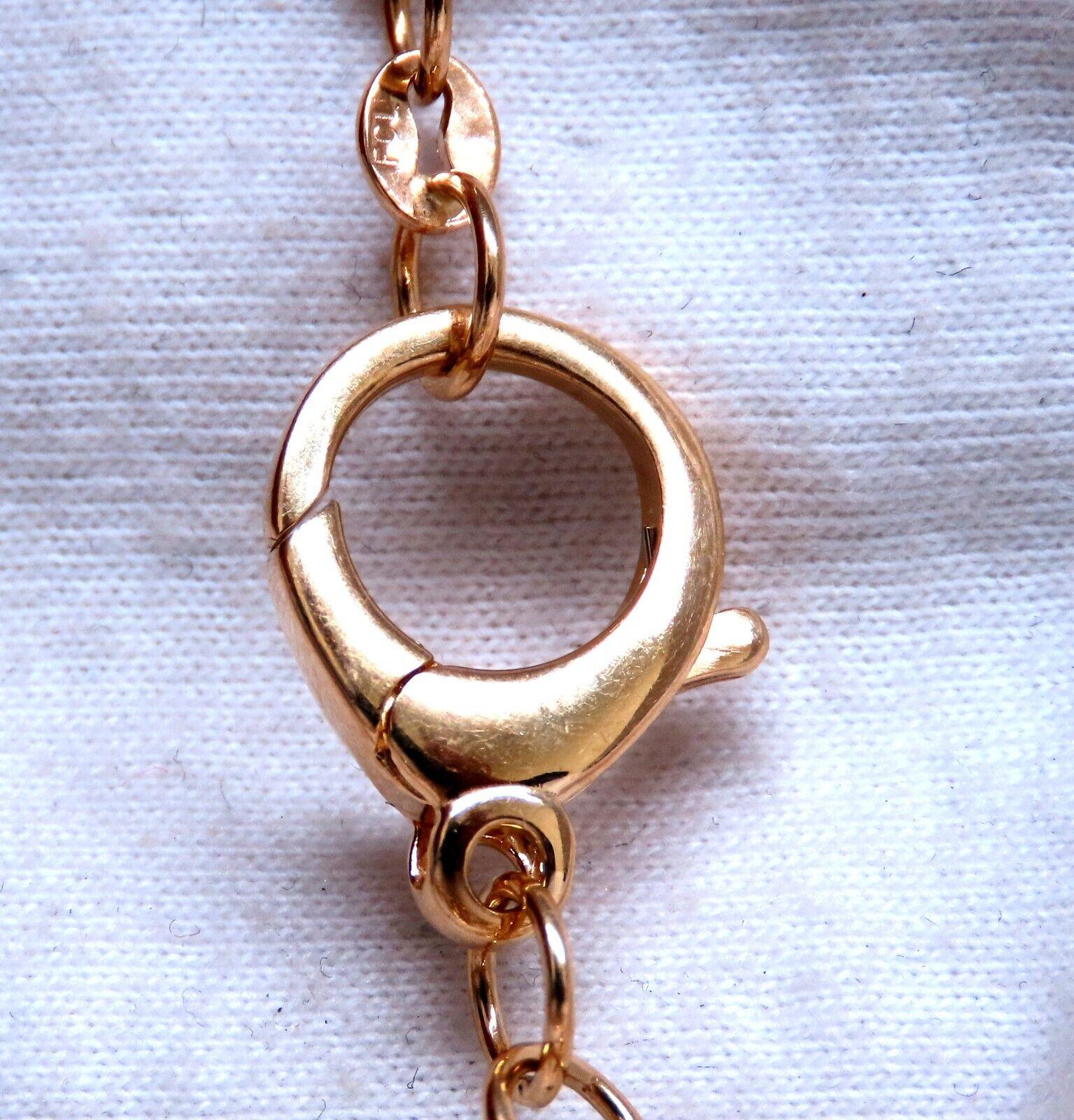 Multi Rings Chain Necklace 14 Karat Gold In New Condition For Sale In New York, NY