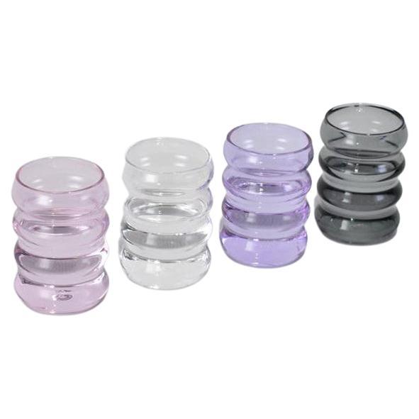 Small Multi Ripple Cup Set of Four For Sale