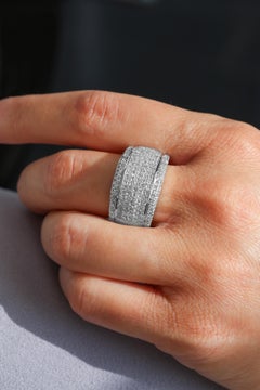 Multi-Row Diamond Band Ring 2.50 cts.