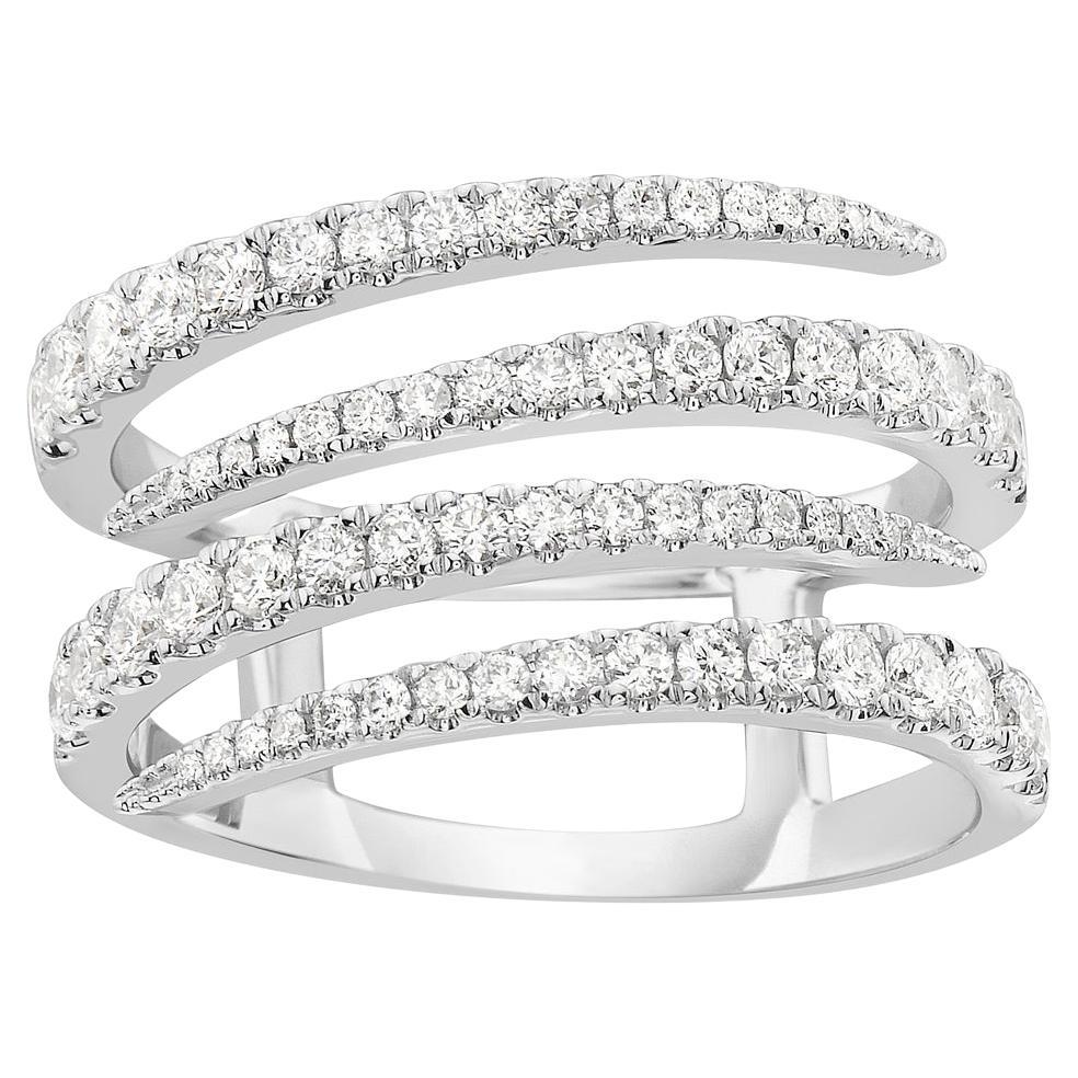 Multi Row Diamond Ring For Sale