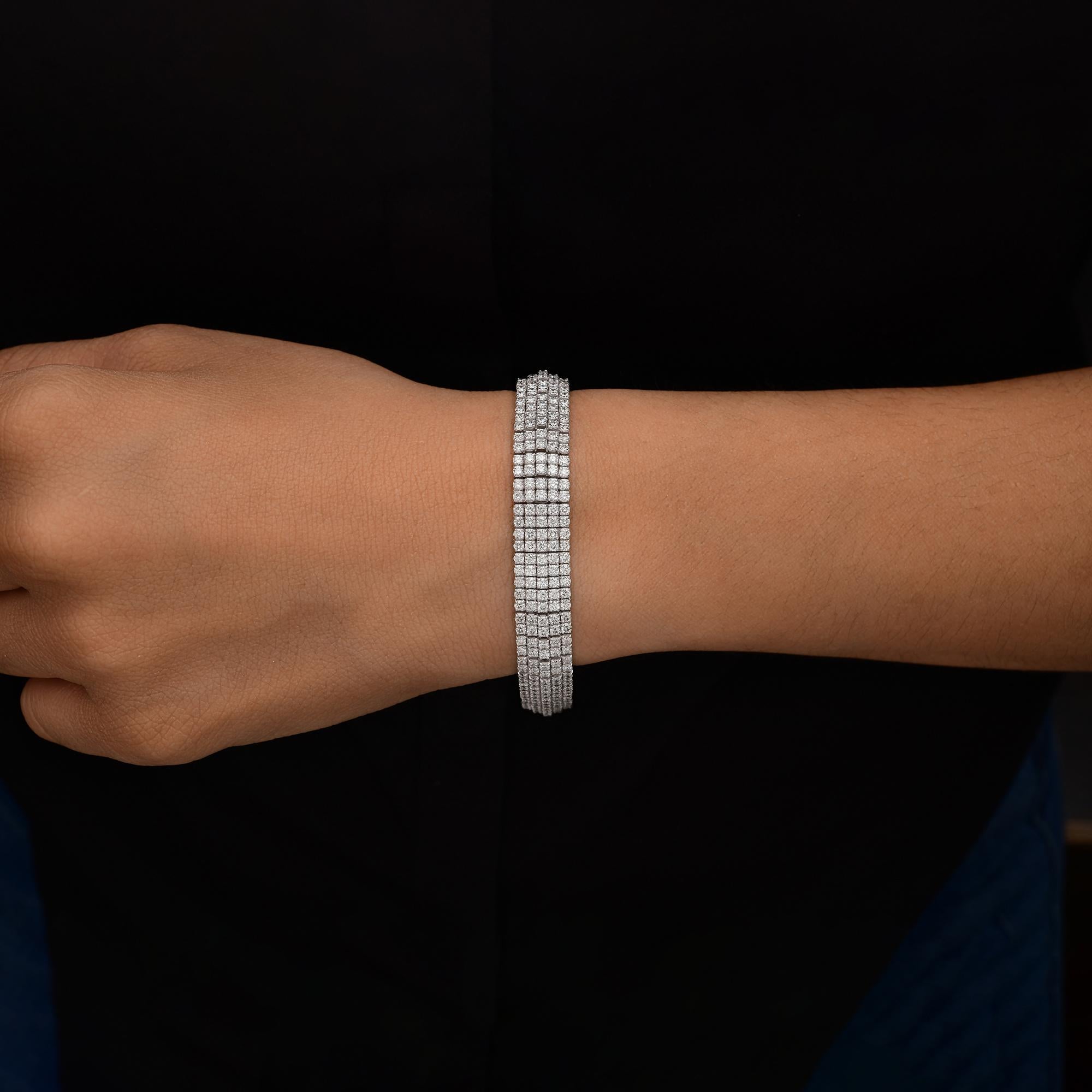 Cast from 18-karat gold, these exquisite bangle is handmade with  carats of diamond.

FOLLOW SPECTRUM JEWELS storefront to view the latest collection & exclusive pieces. Spectrum Jewels is proudly rated as a Top Seller on 1stdibs with 5 star