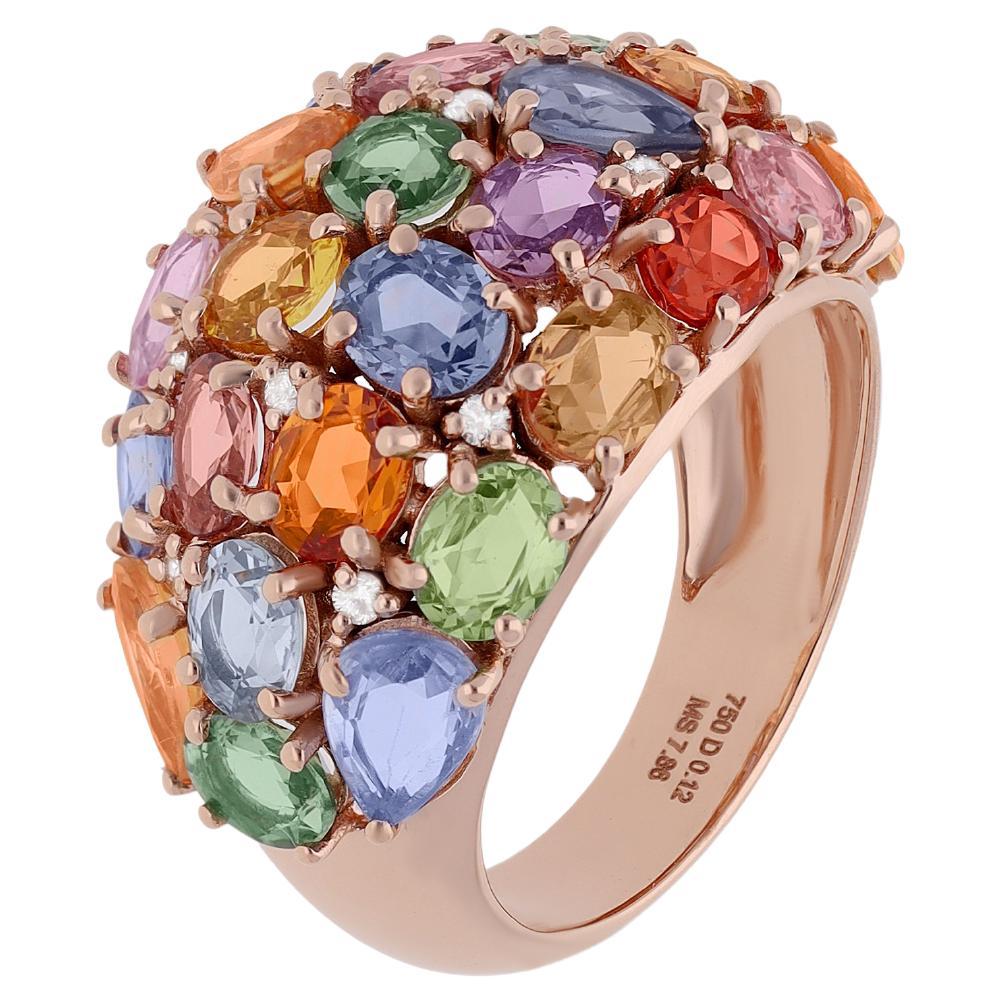 Bracelet multi-saphirs et diamants en vente