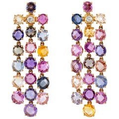 Multi Sapphire Bvlgari Drop Earrings