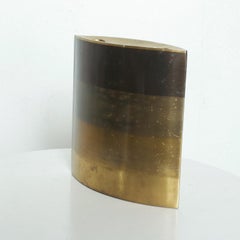 Modern Brass Three Candlestick Holder by Michael Aram 1990s Vintage