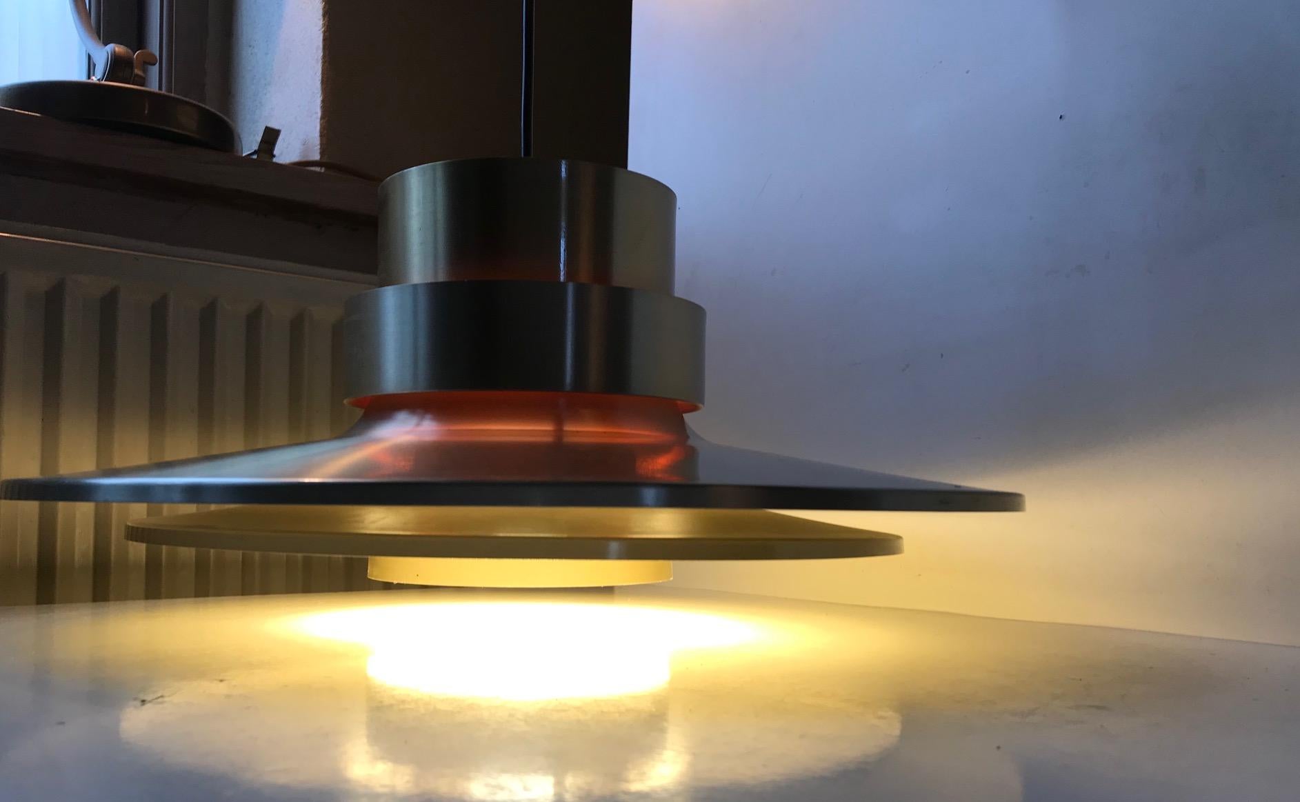 Multi Shaded Ceiling Light by Carl Thore for Granhaga, 1960s In Good Condition In Esbjerg, DK