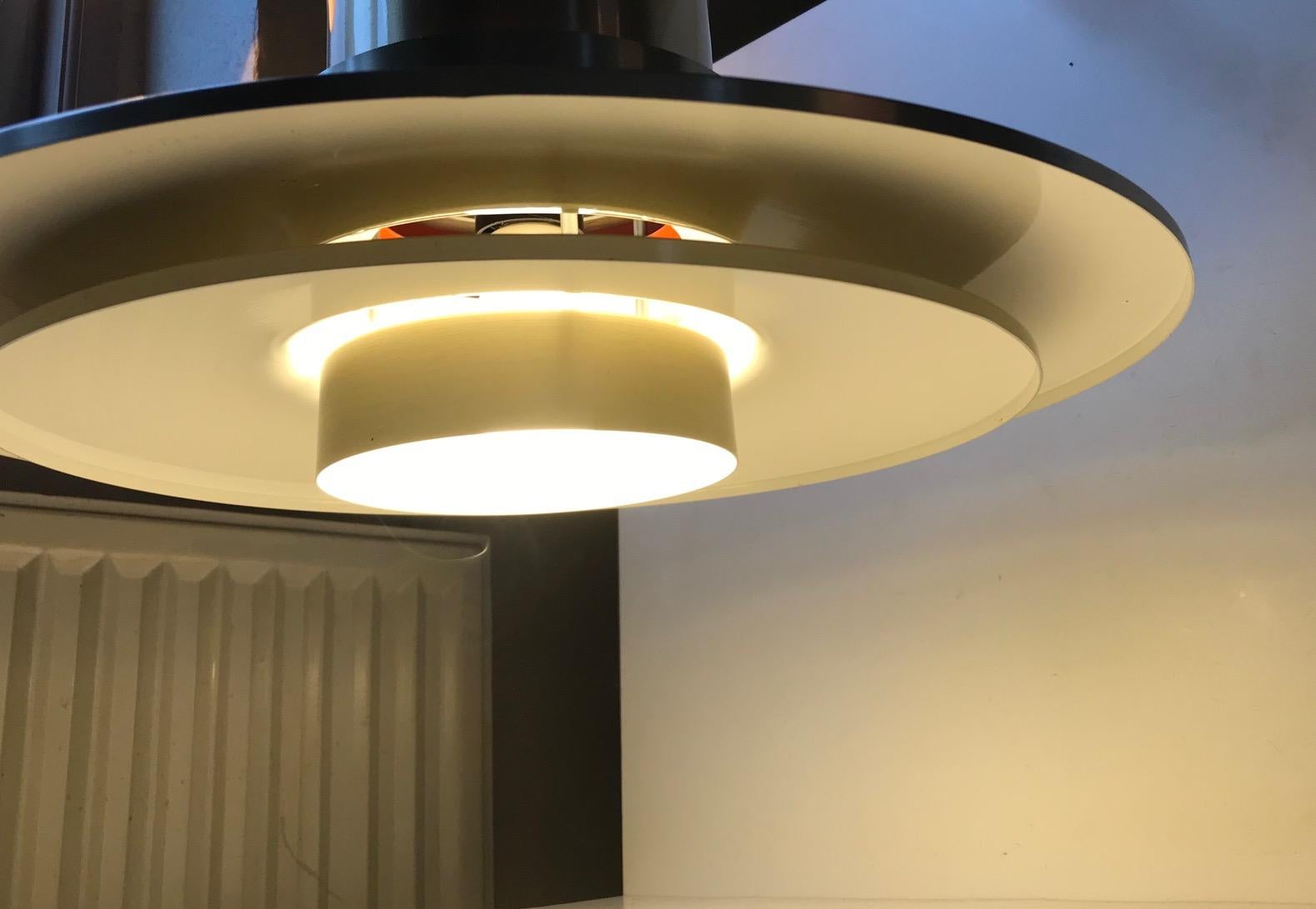 Aluminum Multi Shaded Ceiling Light by Carl Thore for Granhaga, 1960s