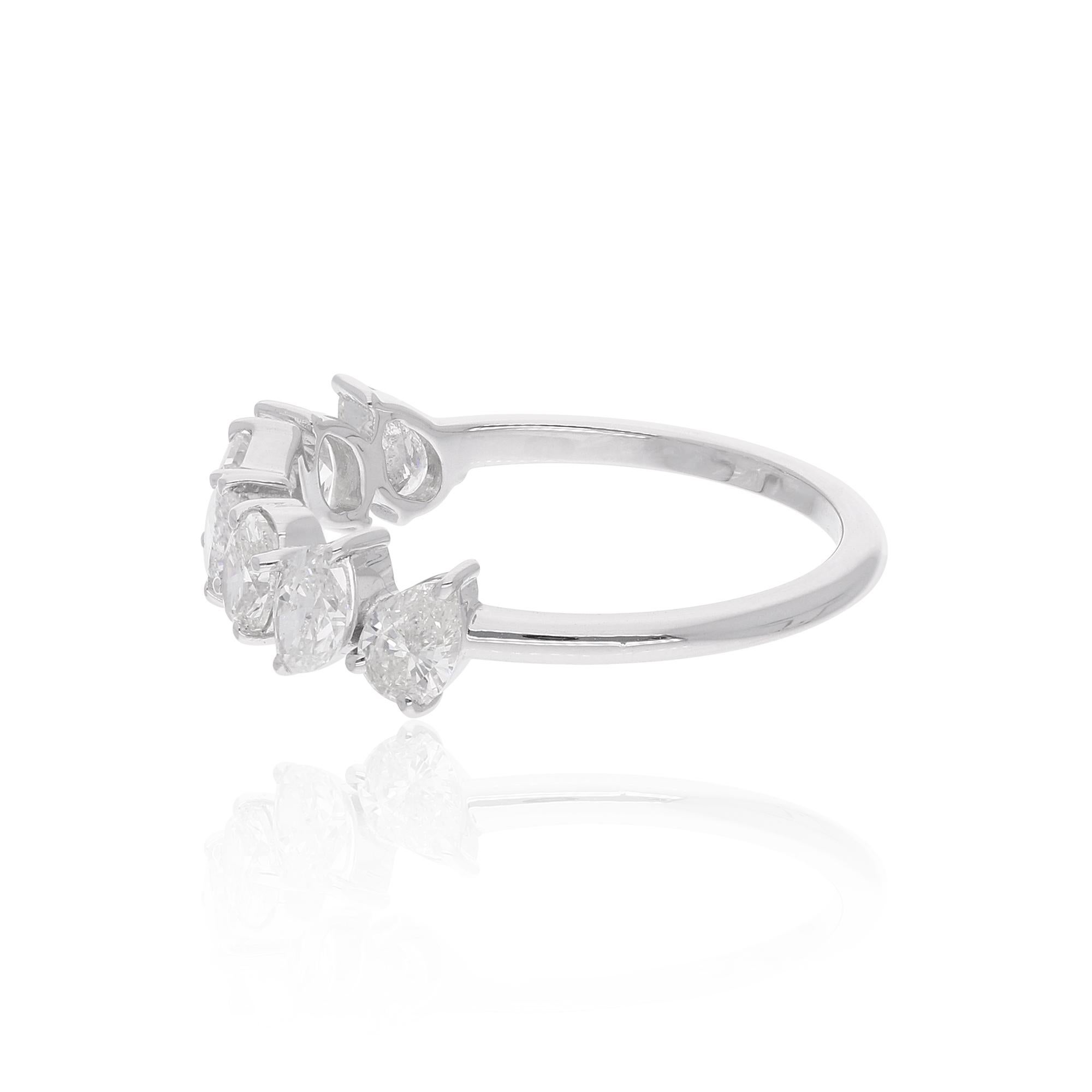 in vendita:  Anello a mezza eternità con diamante a forma multipla da 1,27 ct SI/H Regalo in oro bianco 14k 7