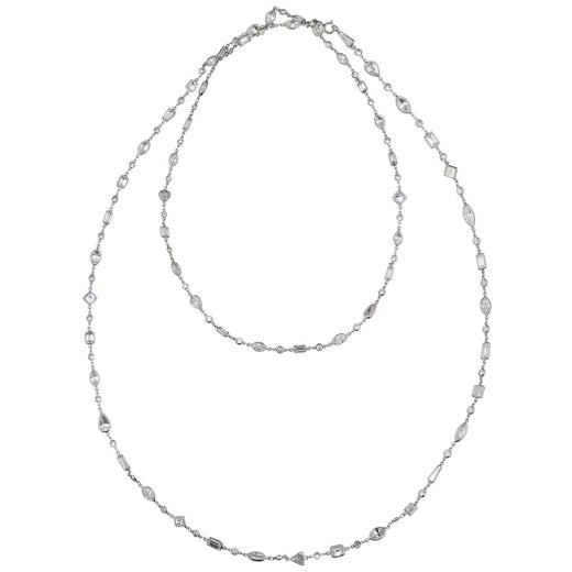 William Goldberg 63 Carat Spectacular Diamond Infinity Necklace For Sale at  1stDibs