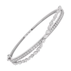 Pulsera Cruzada de Diamantes Naturales Multiforma 2,65Ct SI/H Para Esposa Oro 14k