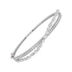Pulsera Cruzada de Diamantes Naturales Multiforma 2,65Ct SI/H Para Esposa Oro 18k