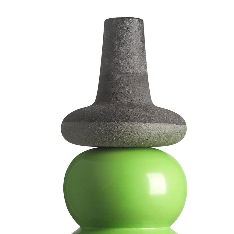 Multi Shape Black Lava Vase For Sale At 1stdibs