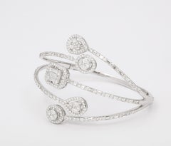Multi Shape Diamond Bangle Bracelet
